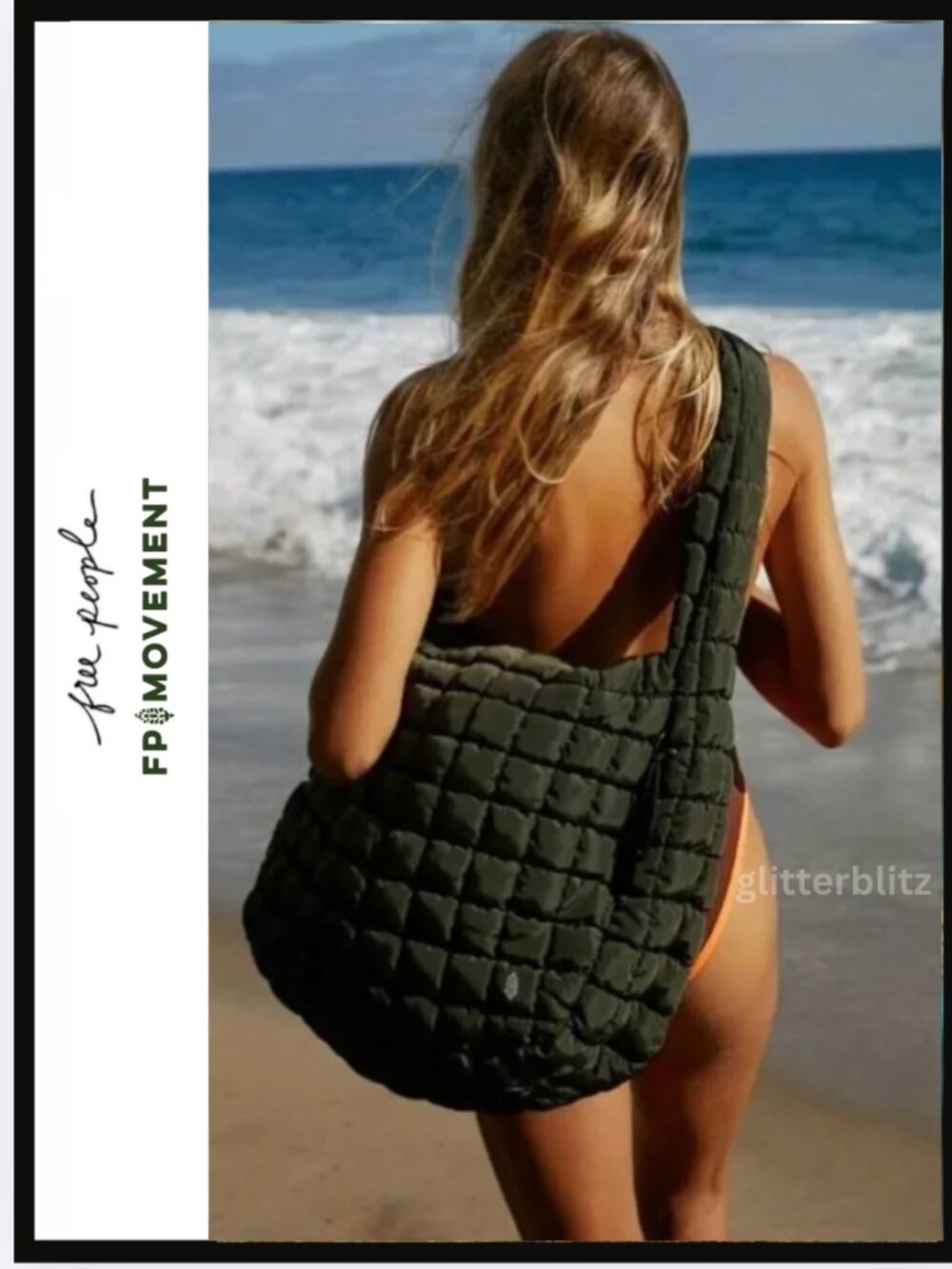 Free People Quilted Carryall Tote Bag